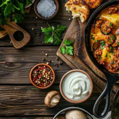 Pierogi z mięsem mielonym i pieczarkami lub warzywami - przepis
