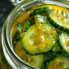 Chrupiący dodatek do kanapek: ogórki kanapkowe w curry - przepis