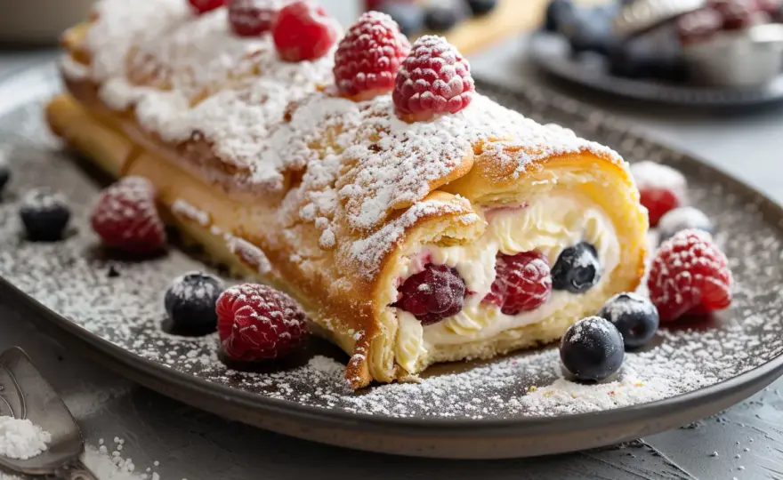 Rolada lub tarta z kremem budyniowym - przepis na słodki przysmak