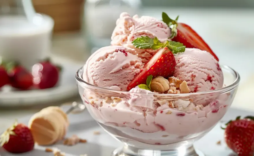 Lody truskawkowe z mascarpone inspirowane tiramisu - przepis