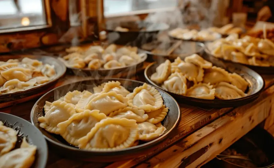Pierogi bez lepienia: ruskie lub z mięsem i kapustą - przepis
